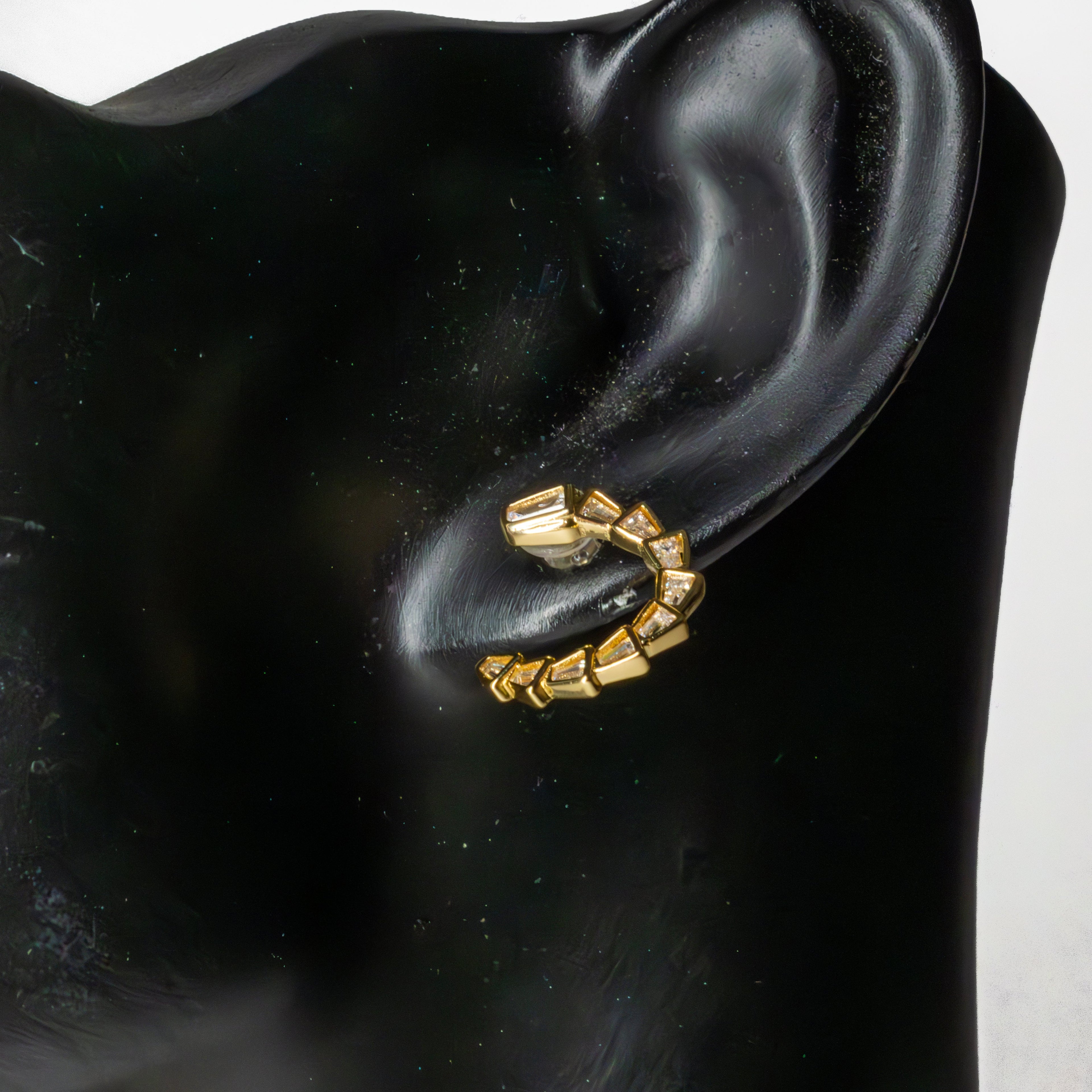Parure Cadène Dorée & Zircons