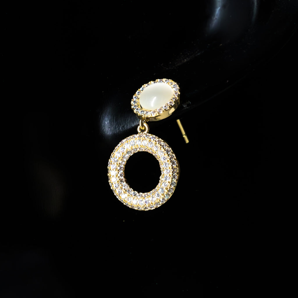 Parure Halo Nacré & Zircons