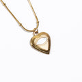 Collier Cœur Rayonnant Doré