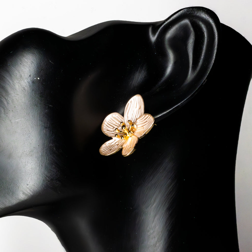 Fleur Nacrée — Boucles d’Oreilles