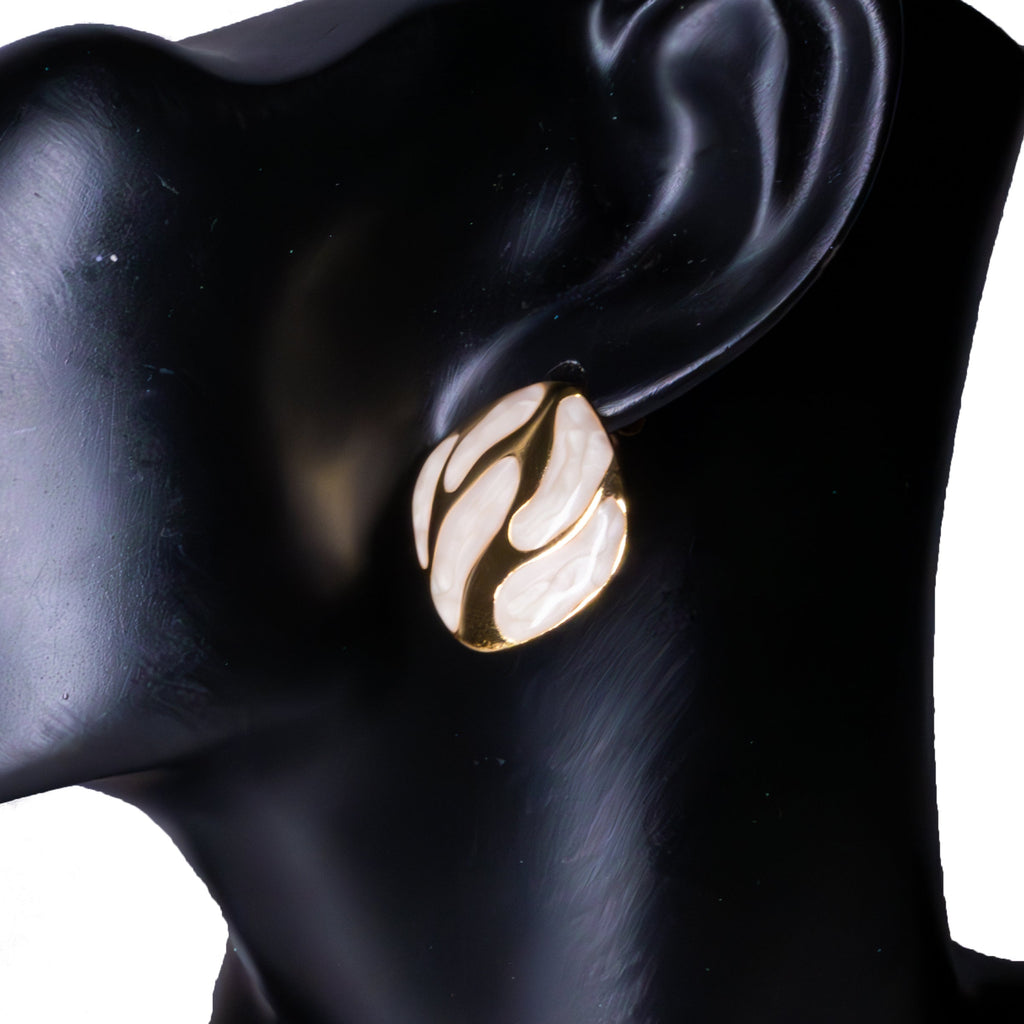 Puces d'Oreilles Effet Marbré Aurelia