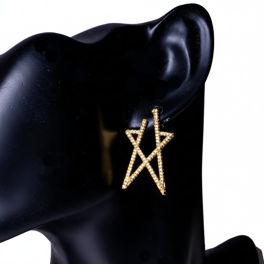 Moroccan Star Earrings – Gold