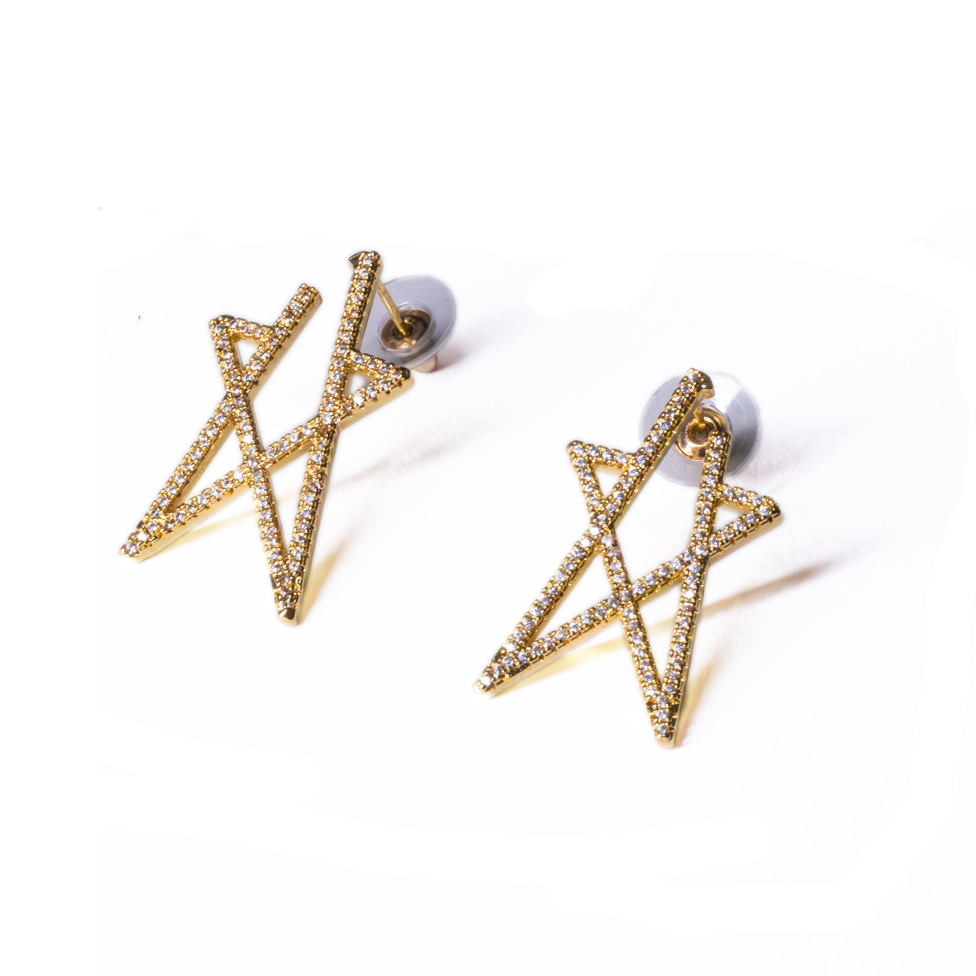 Moroccan Star Earrings – Gold