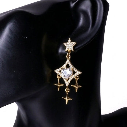 Étoiles Célestes — Boucles d’Oreilles
