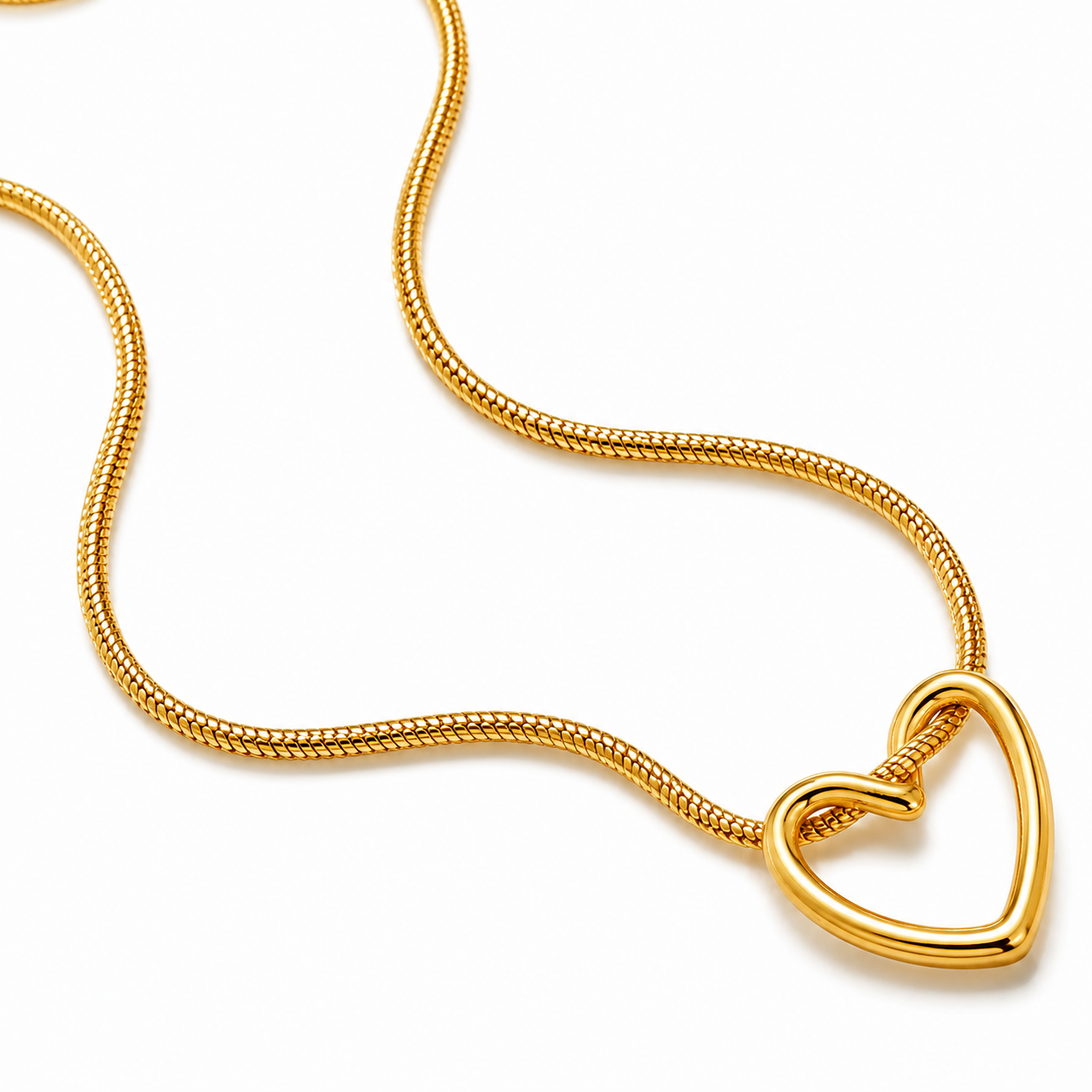 Open Heart Necklace