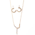 Parure Cadène Dorée & Zircons