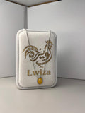 Amber Stone Pendant Necklace – Silver